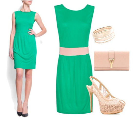 Mejores accesorios para un vestido verde